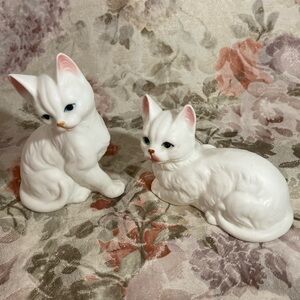 Vintage Pair Bisque Enesco Cat